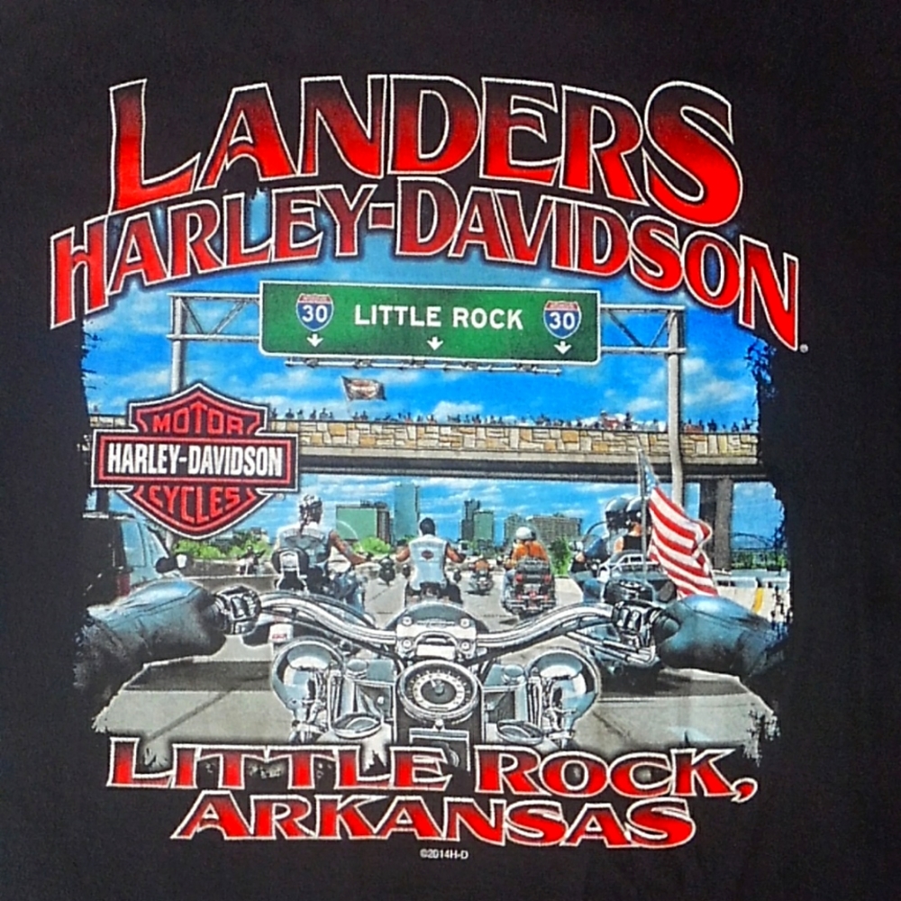 Landers Harley-Davidson Motorcycles Little Rock Arkansas SS Graphic Tee L